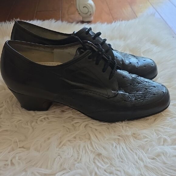 SPEISS LEATHER OXFORD Black - Picture 1 of 5
